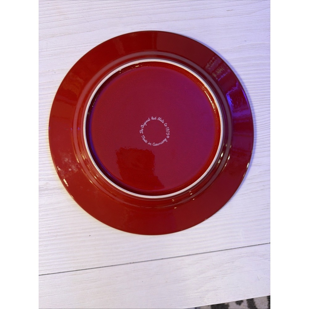 The Original Red Plate Co Dinner Plate You Are Special Today Red 10.5" Excellent - Picture 3 of 6
